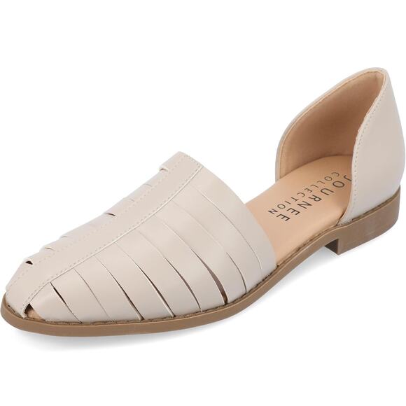 Journee Collection Women Anyah Slip On Two Piece Flats Size US 11M Grey - Picture 1 of 4